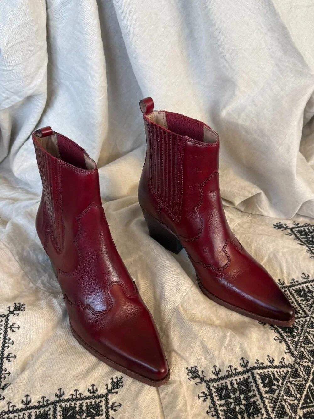 Sam Edelman West Boot — Scarlet Red — Size 10 - Picture 2 of 9